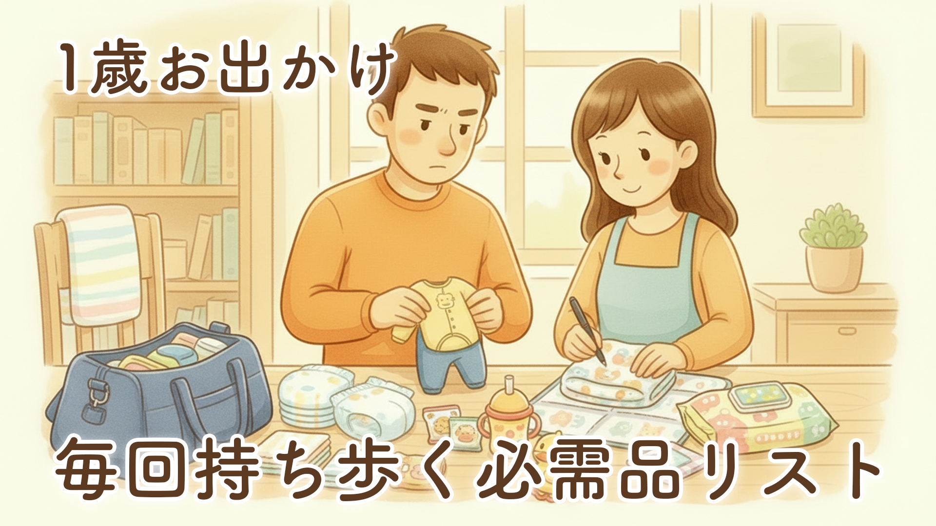 【完全版】1歳とのお出かけ持ち物リスト｜パパママが本当に毎回持ち歩いている必需品まとめ