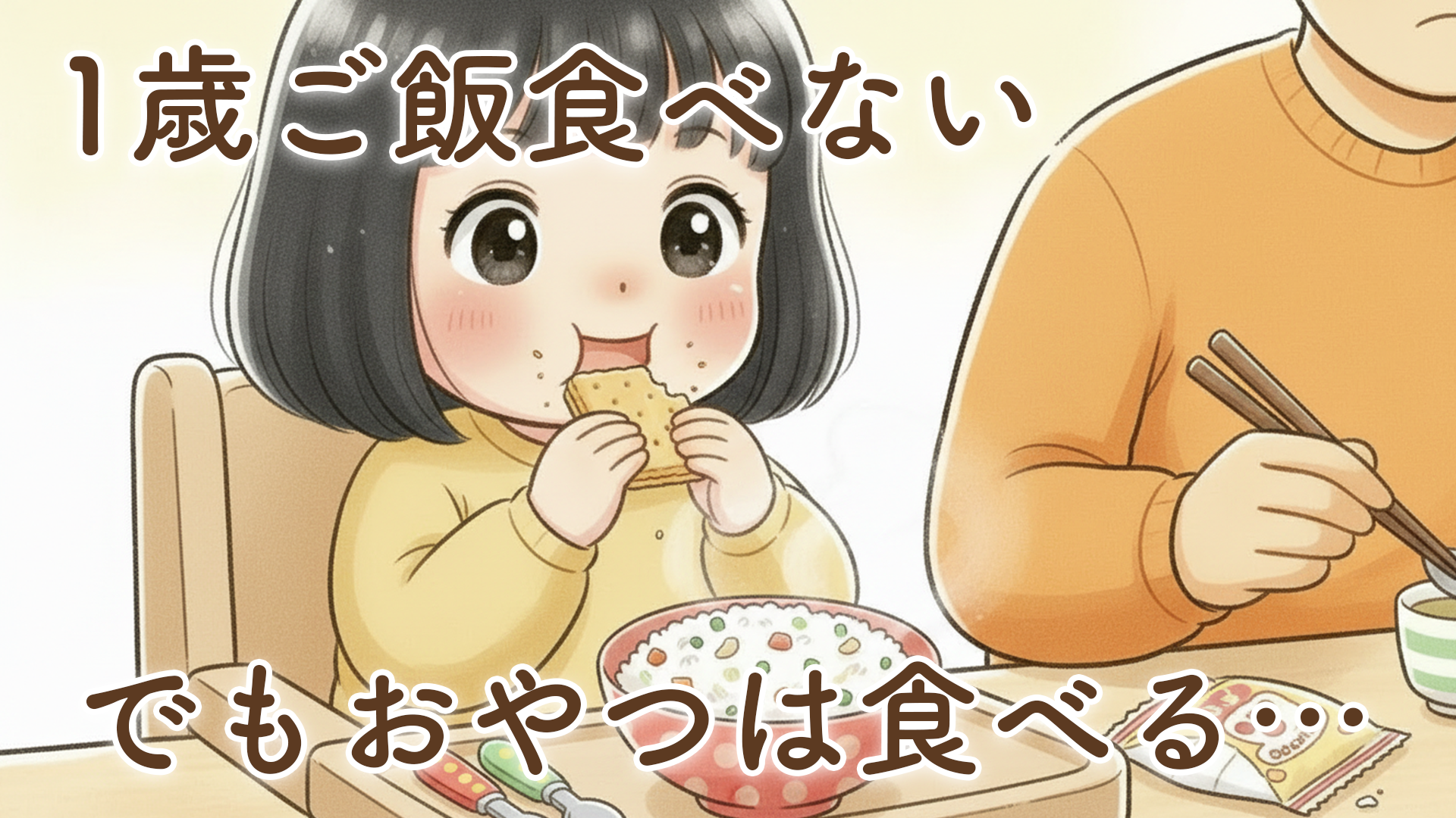 【新米パパの本音】1歳ご飯食べないのにおやつは食べる…せっかく作ったのにと思ってしまった日々