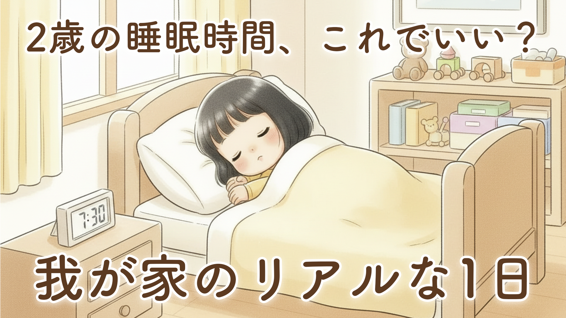 【体験談】まもなく2歳児の睡眠時間｜よく寝る子？我が家のリアルな1日のリズム