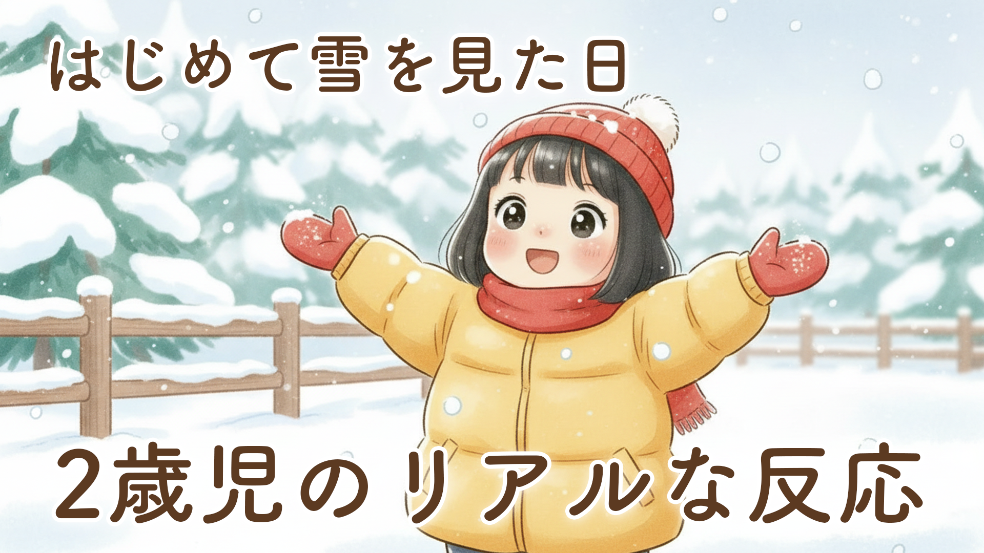 【成長記録】まもなく2歳の娘が「初めて雪を見た日」