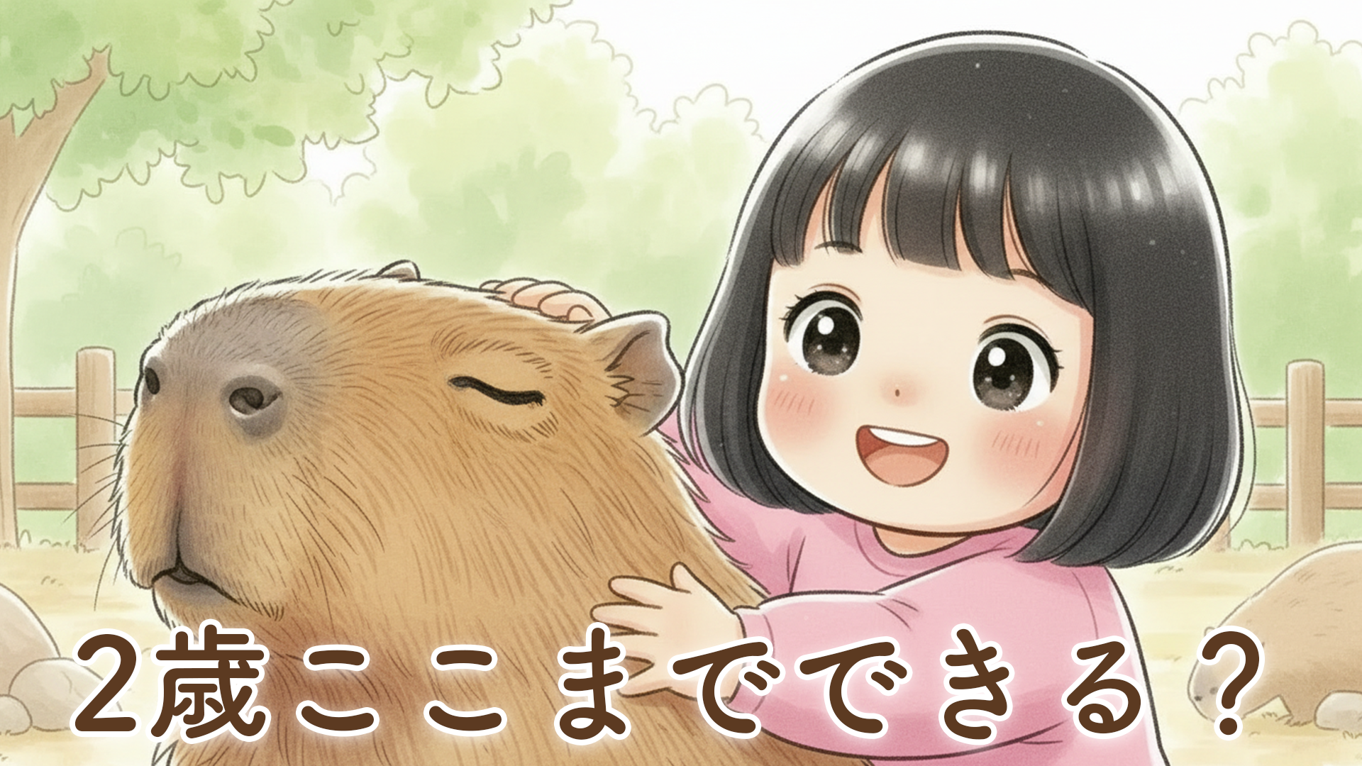 2歳の娘とふれあいパークへ｜動物に立ち向かう姿に成長を感じた一日