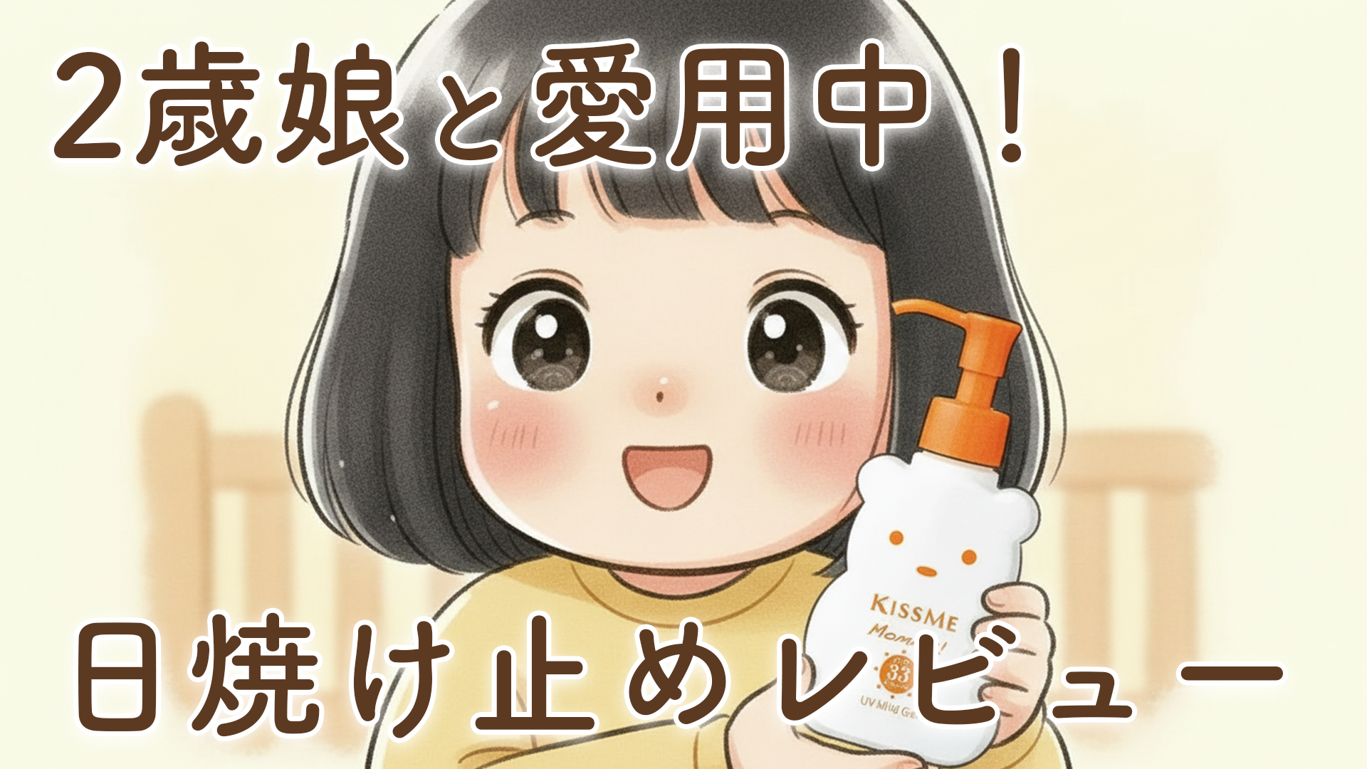 KISS ME Mommy（キスミーマミー）の日焼け止めを親子で愛用中｜2歳娘と毎日使って感じたこと