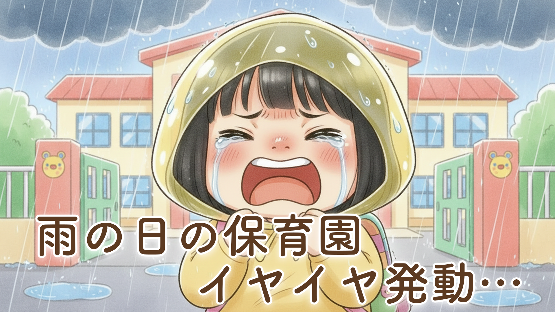 【雨の日の保育園イヤイヤ】2歳娘のリアル体験談｜パパママが知っておきたい向き合い方