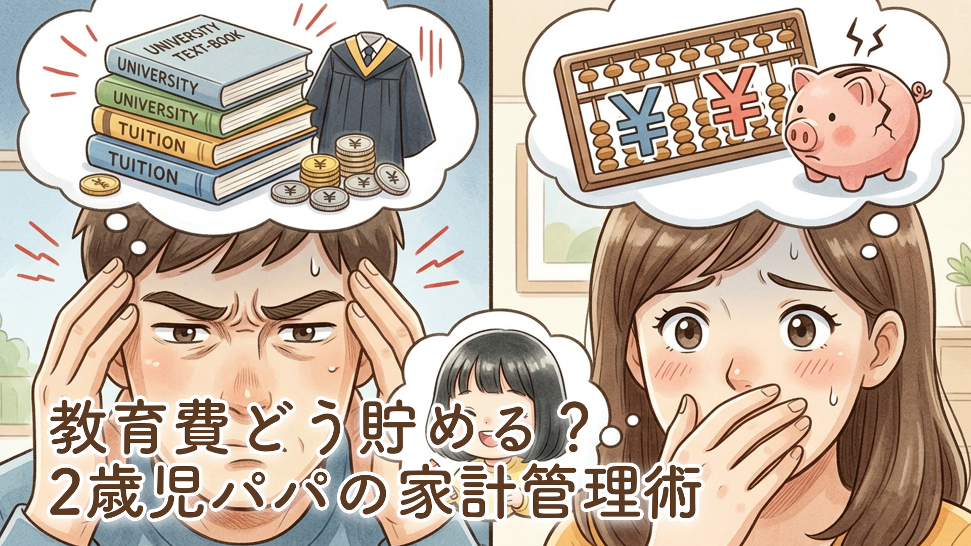 教育費をどうやって貯めてる？2歳児パパが実践する金銭面の不安との向き合い方