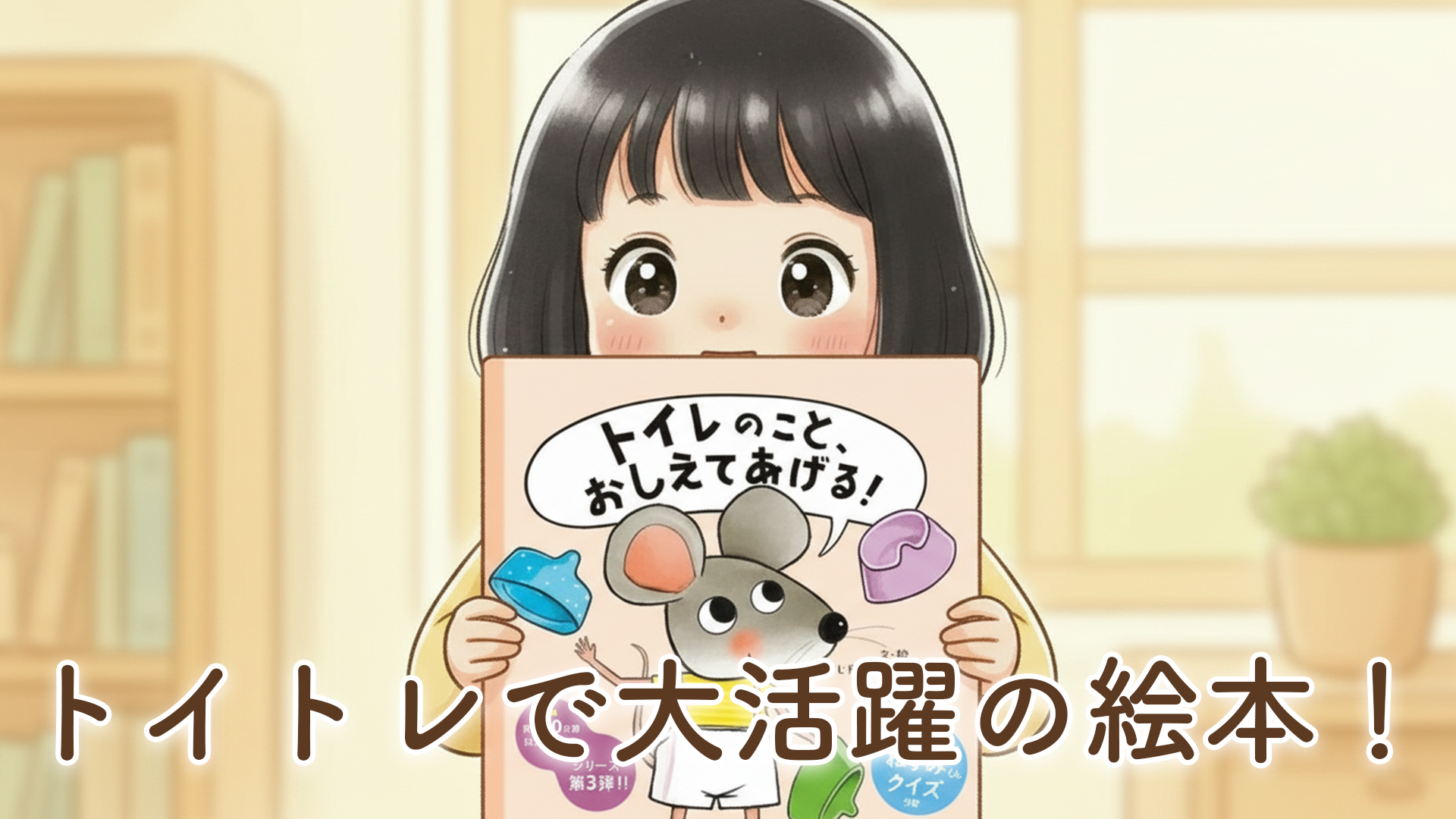 【トイトレで使用している絵本】「トイレのこと、おしえてあげる」を2歳3ヶ月の娘と読んでみた体験談