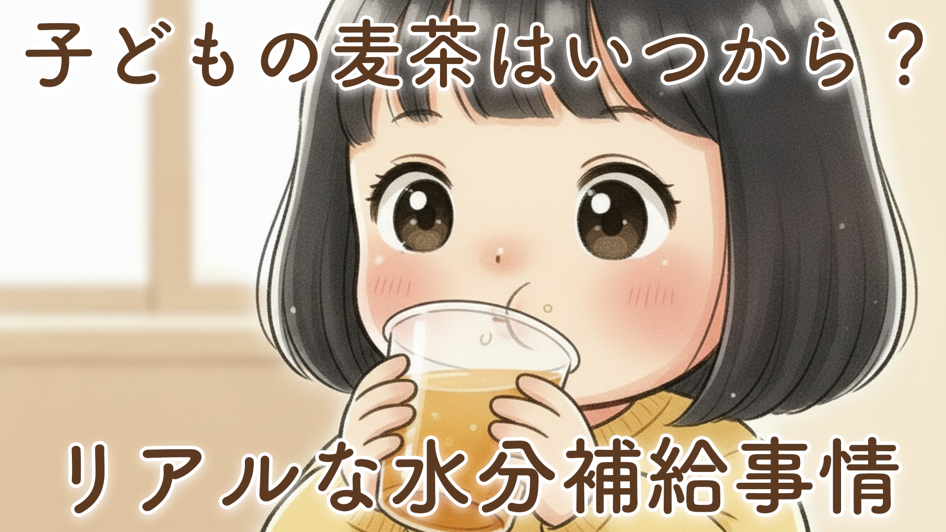 子どもの麦茶はいつから？我が家の水分補給事情【2歳3ヶ月の娘が実際に飲んでいるもの】