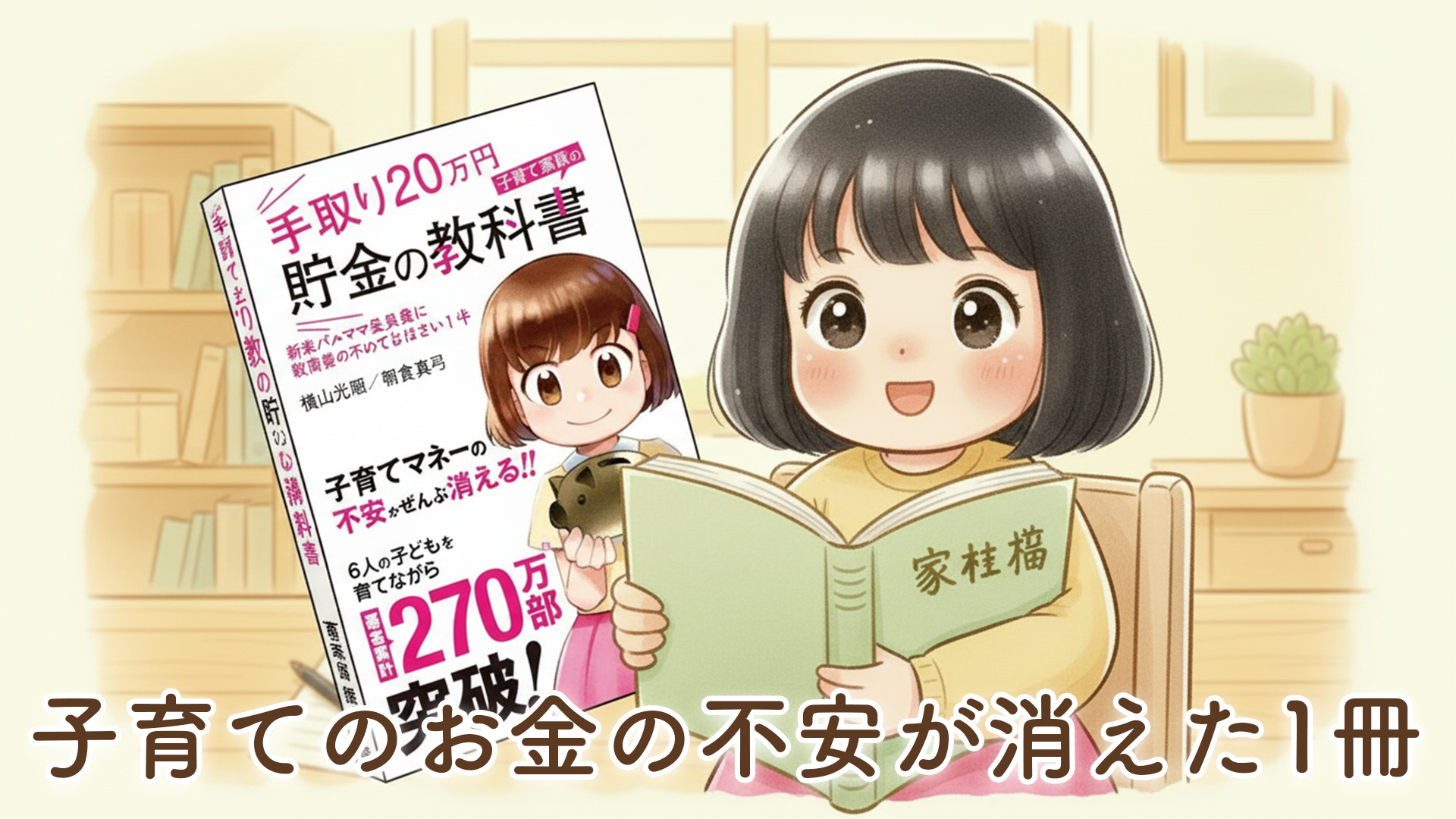 【手取り20万円 子育て家族の貯金の教科書】新米パパママ全員に読んでほしい1冊｜教育費の不安が消えた本