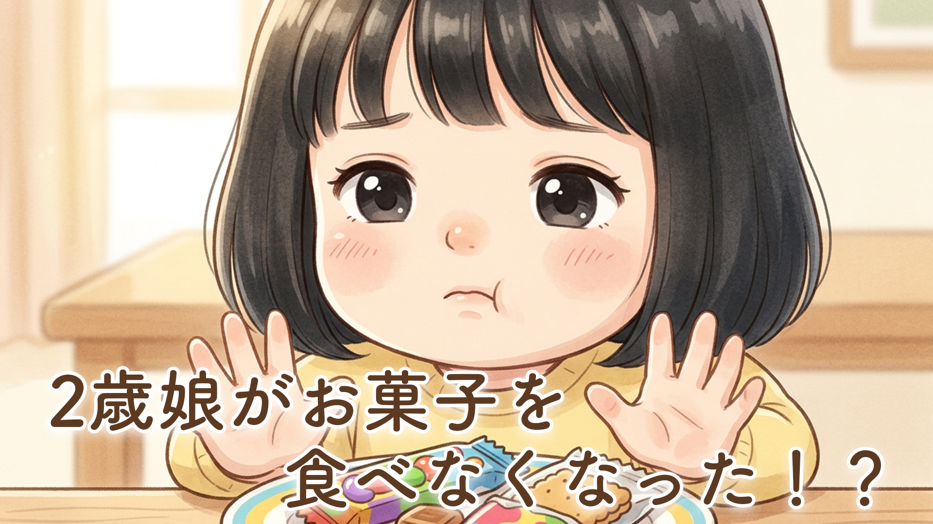 お菓子をあまり食べなくなった2歳の娘。我が家に起きた小さな変化