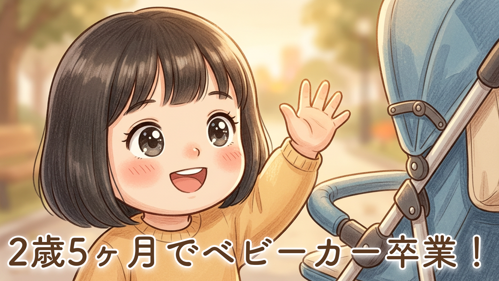 2歳5ヶ月の娘がベビーカー卒業！最後は「卒業式」をしてバイバイしました