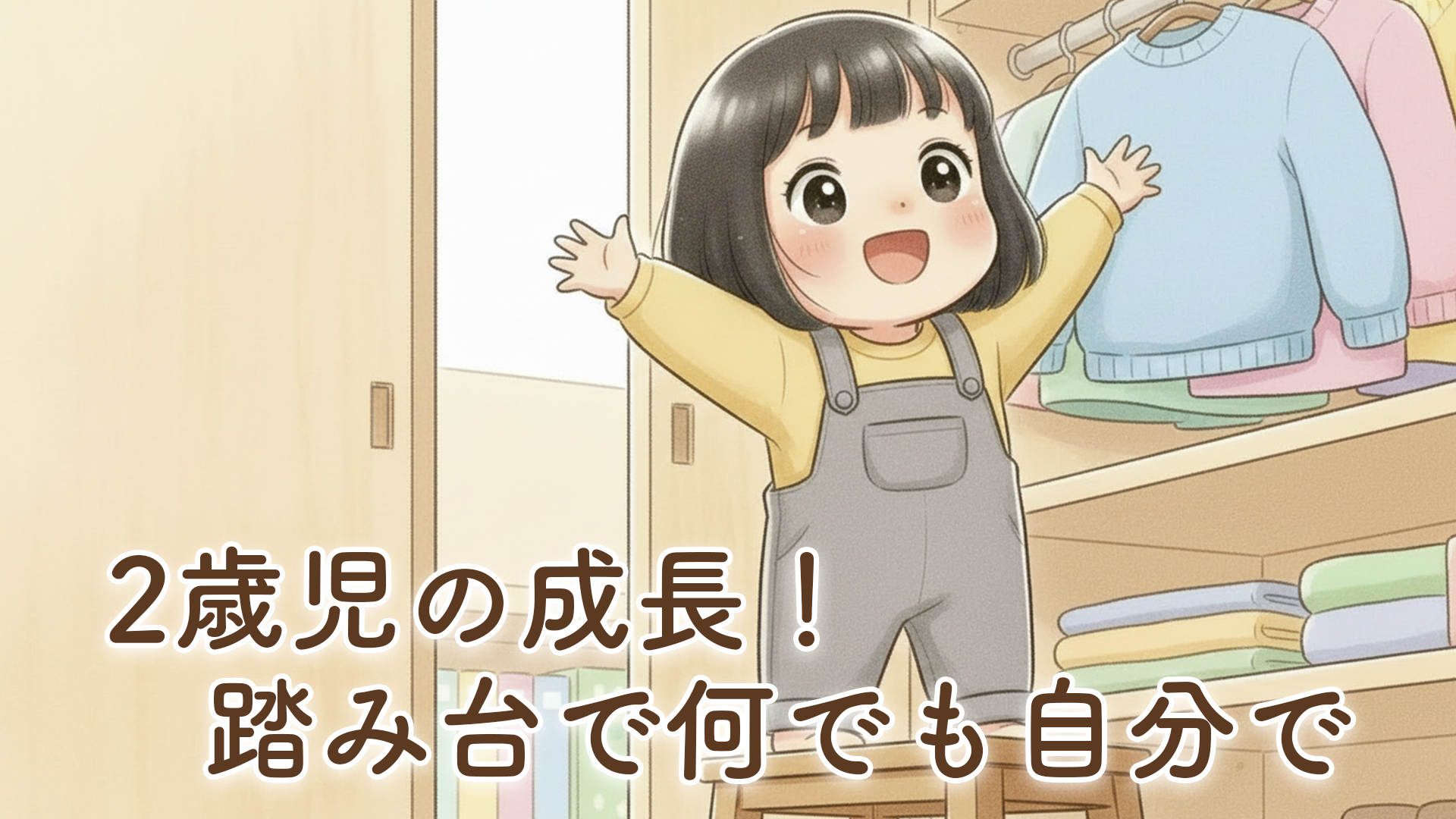 2歳児がステップを持ってきて何でも自分で！「やりたい！」が増えた娘の成長記録