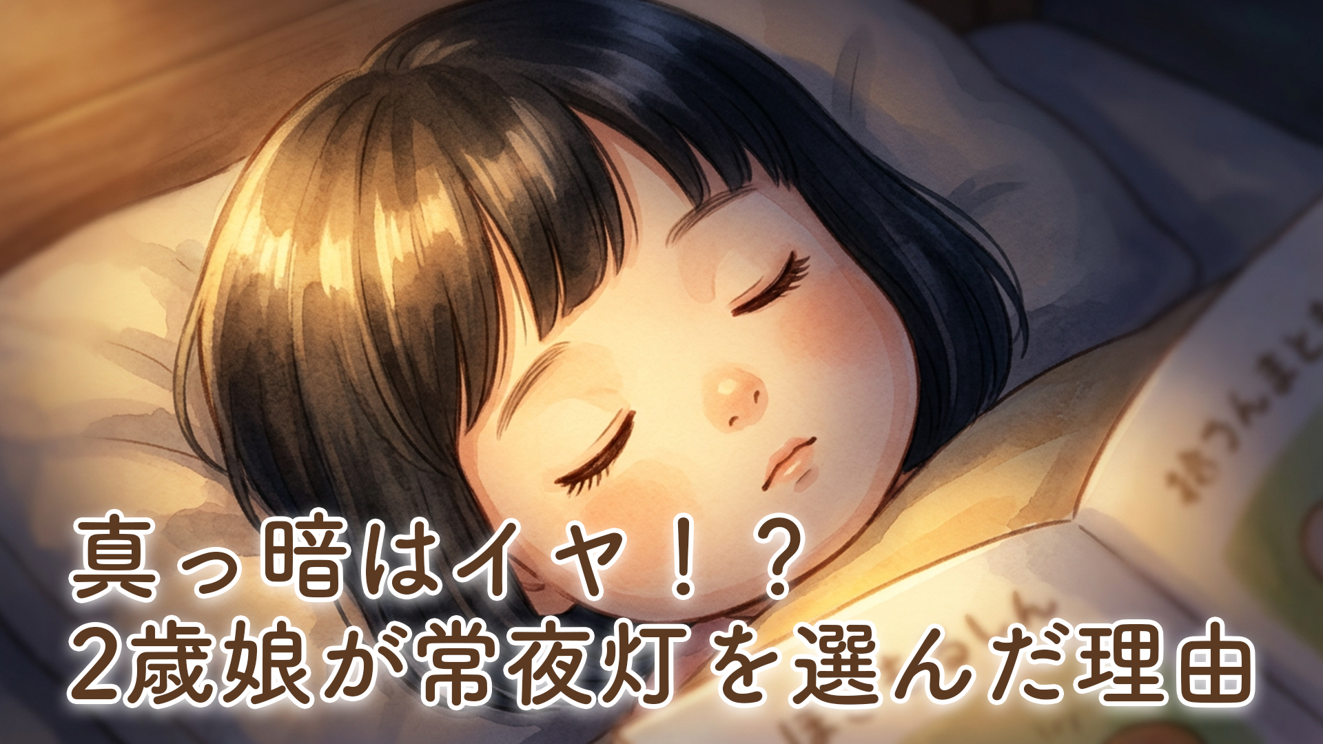 2歳の娘の睡眠に変化が！真っ暗じゃ眠れない？常夜灯と絵本が新しい寝る前のルーティンになった話