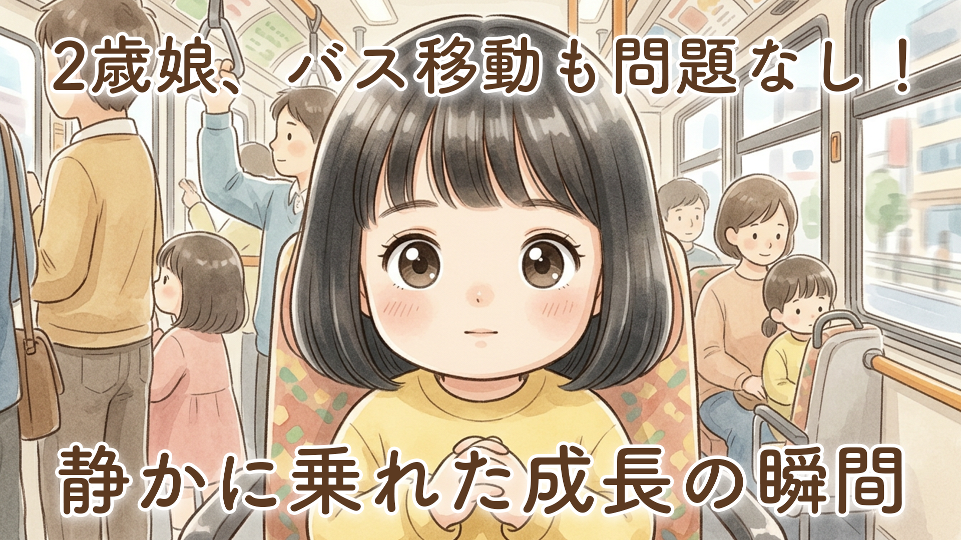 2歳の娘、バス移動も問題なし！混雑した車内でも静かに乗れたことに成長を感じた【体験談】