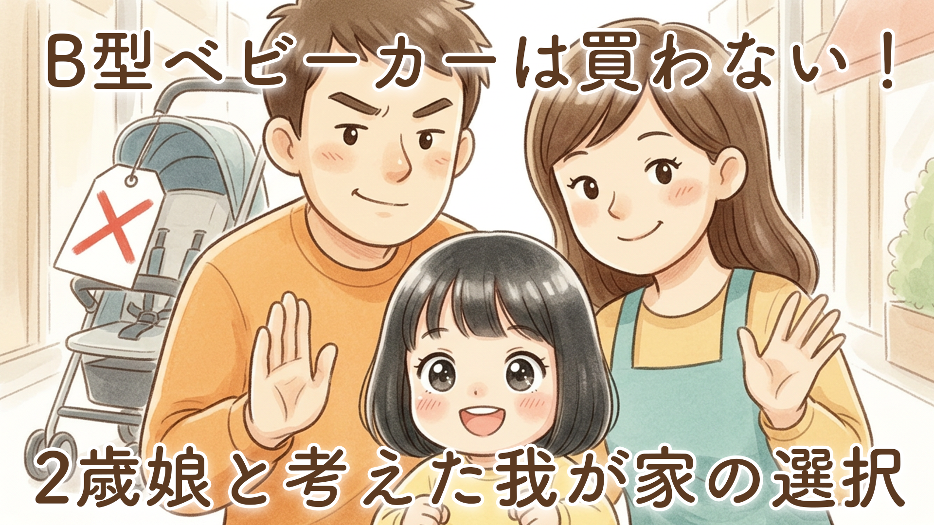 ベビーカーB型は買わないことに決めました｜2歳娘との生活で感じた「もう必要ないかも」