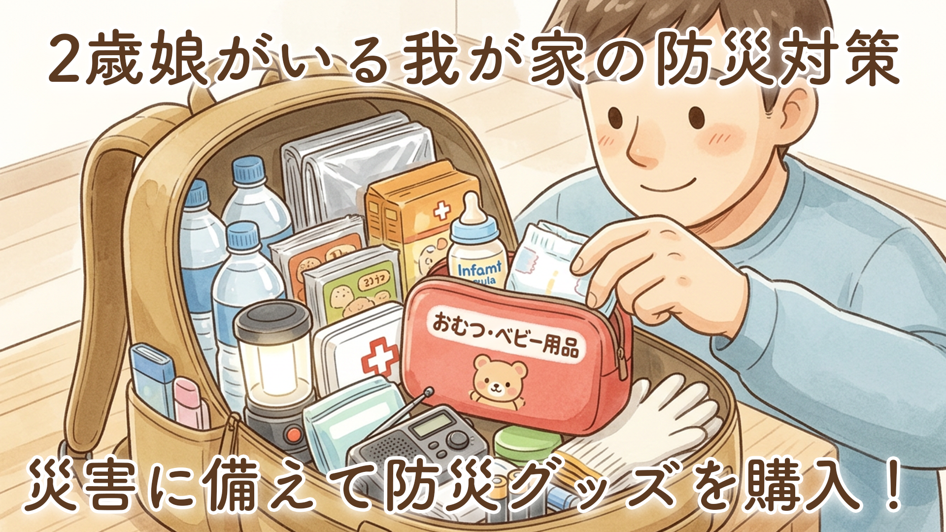災害に備えて防災グッズを購入しました｜2歳の娘がいる我が家の防災対策